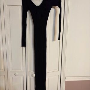 Fashion Nova Black Long Sleeve Dress